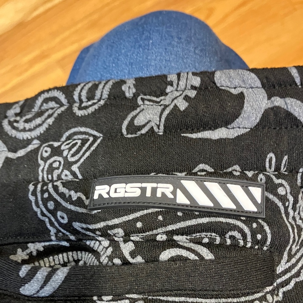 Black and Gray Kids Sweatpants